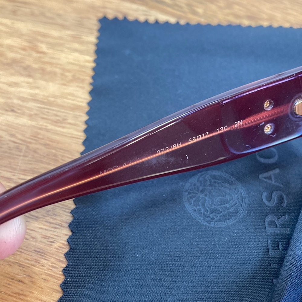 Versace Limited Edition 4224K Burgundy Sunglasses - Picture 7 of 11